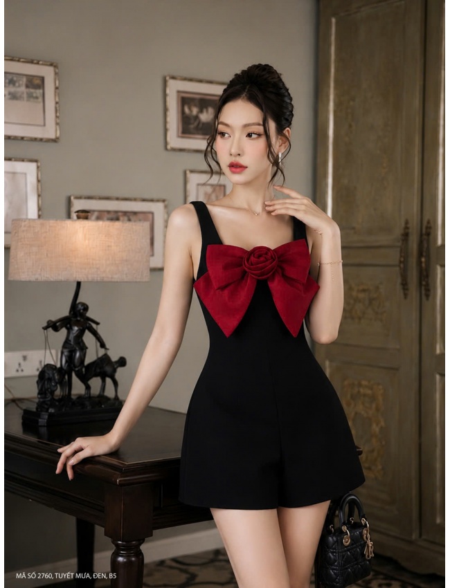 Bộ Đồ Bay Jump Nơ Có 2 Túi Hông - 2760
