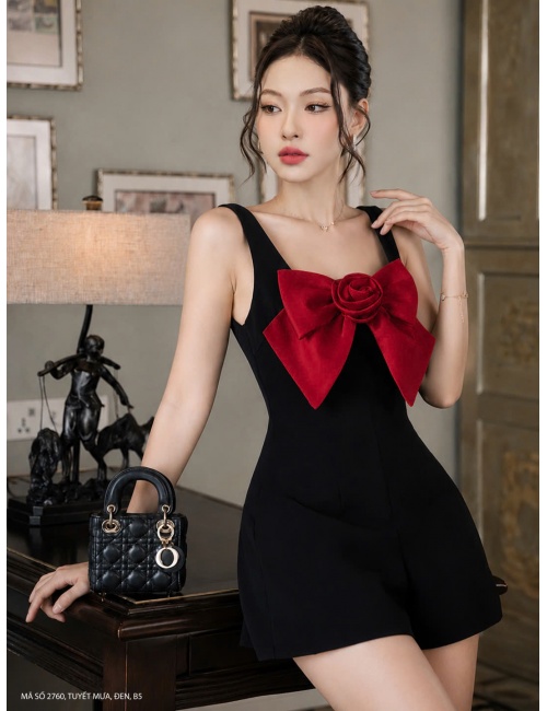 Bộ Đồ Bay Jump Nơ Có 2 Túi Hông - 2760