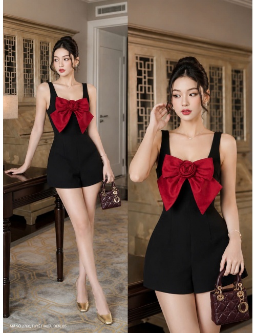 Bộ Đồ Bay Jump Nơ Có 2 Túi Hông - 2760