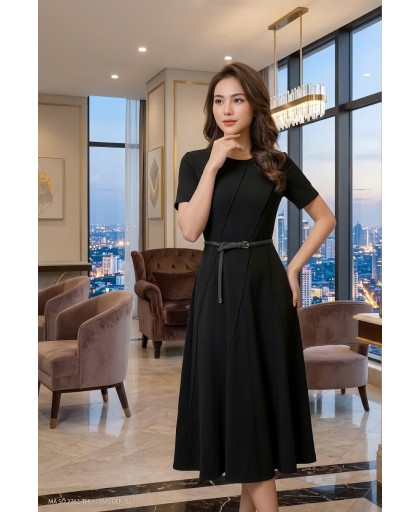 ĐẦM XÒE XẾP LY TAY NGẮN QUÝ PHÁI  - 2762