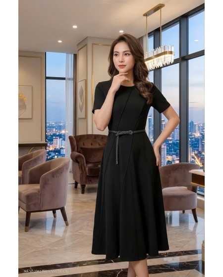 ĐẦM XÒE XẾP LY TAY NGẮN QUÝ PHÁI  - 2762