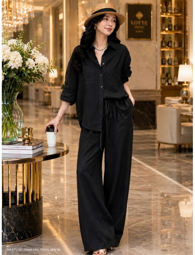 Bộ Sơ Mi Áo Tay Dài Quần Dài - 2765
