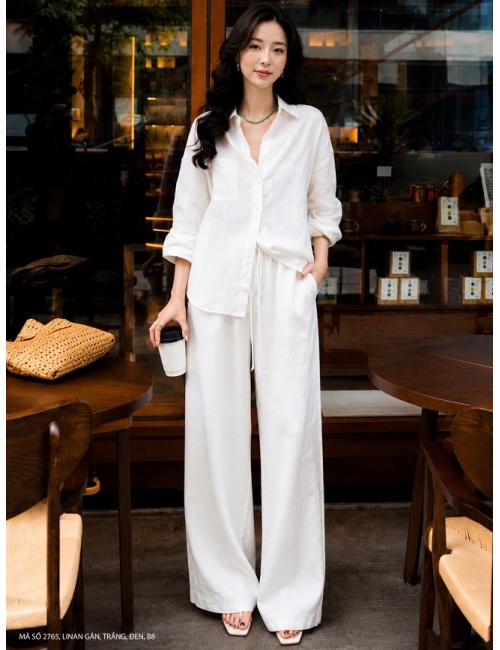 Bộ Sơ Mi Áo Tay Dài Quần Dài - 2765