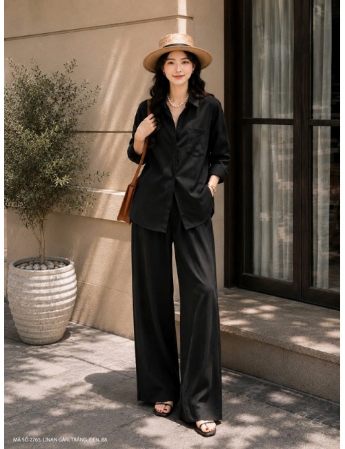 Bộ Sơ Mi Áo Tay Dài Quần Dài - 2765