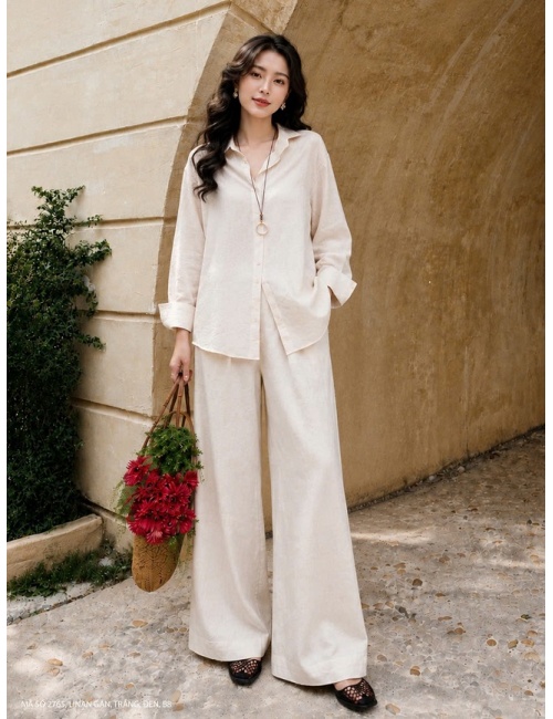 Bộ Sơ Mi Áo Tay Dài Quần Dài - 2765