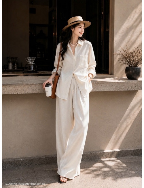 Bộ Sơ Mi Áo Tay Dài Quần Dài - 2765