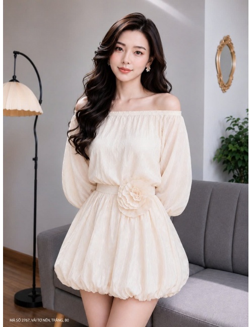 Đầm Lai Bí Eo Kết Hoa - 2767