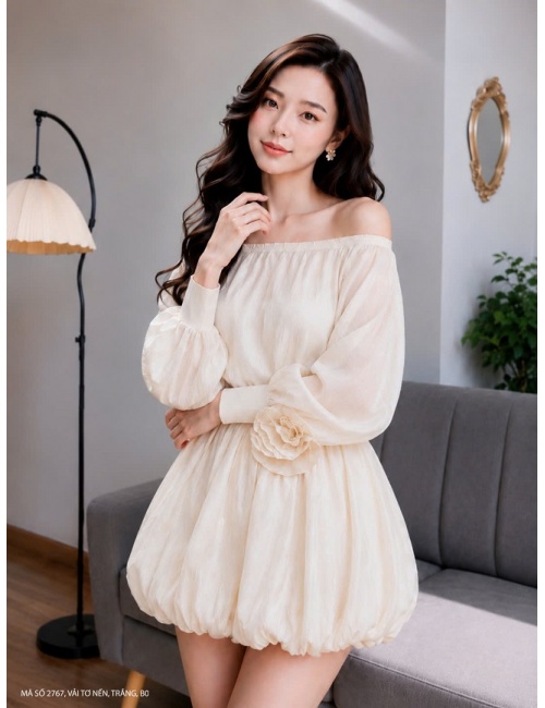 Đầm Lai Bí Eo Kết Hoa - 2767