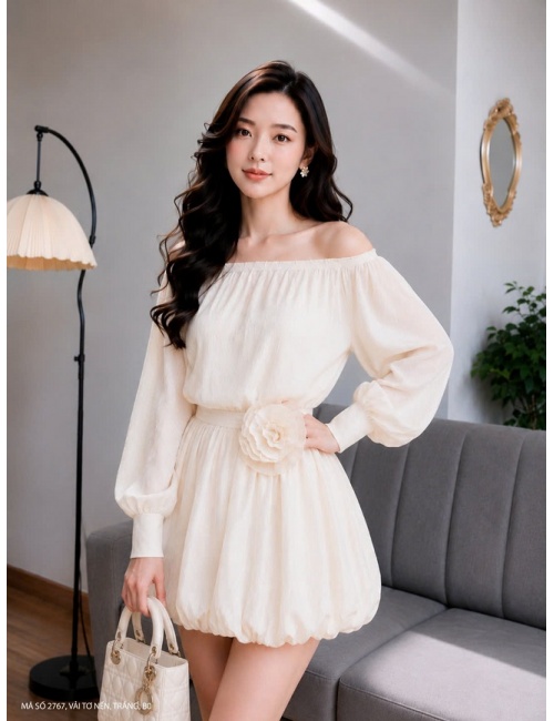 Đầm Lai Bí Eo Kết Hoa - 2767