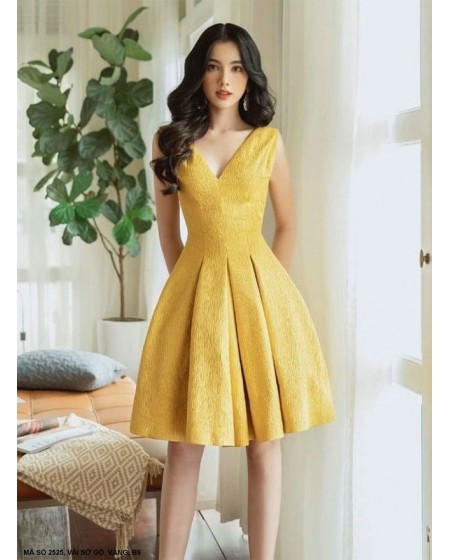 ĐẦM XÒE CỔ TIM XINH XẮN - 2525