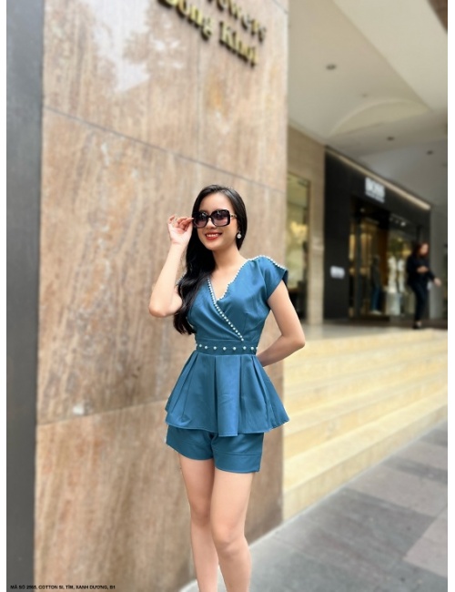 Bộ Sọt Xòe Đính Ngọc Trai - 2565