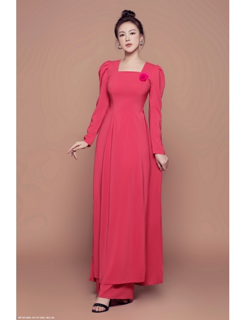 Áo Dài Cổ Vuông - 2590