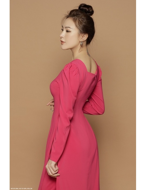 Áo Dài Cổ Vuông - 2590