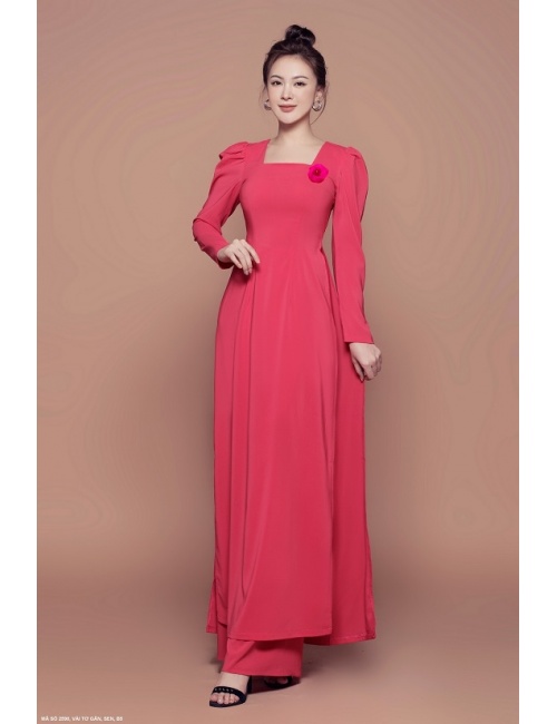 Áo Dài Cổ Vuông - 2590