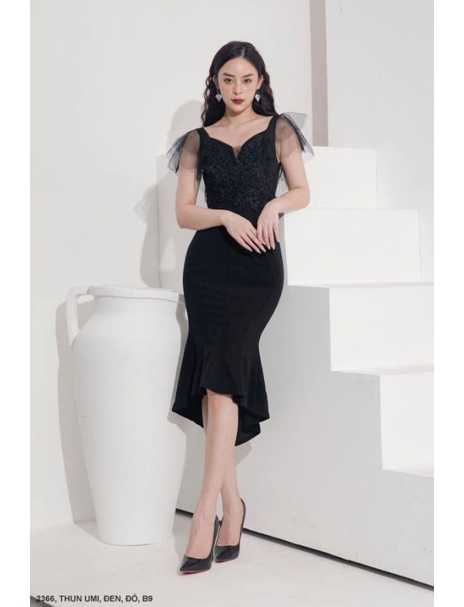 Đầm Ôm Sát Nách Lai Xòe - 2366