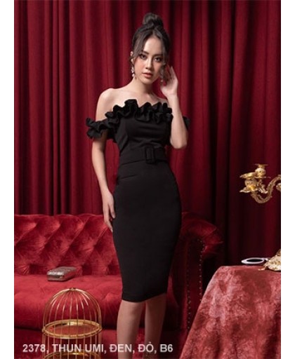 ĐẦM ÔM RỚT VAI CỔ DÚN BÈO - 2378