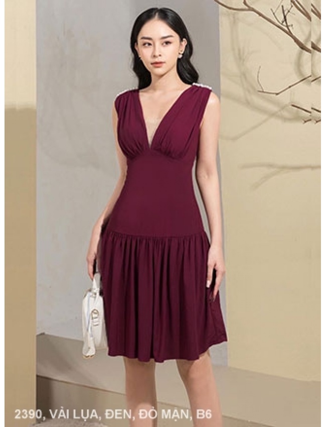 Đầm Xòe Cổ Tim - 2390