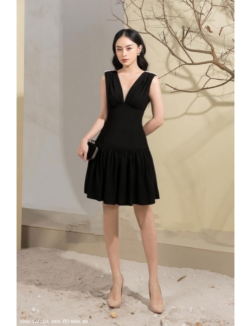 Đầm Xòe Cổ Tim - 2390