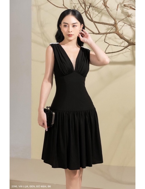 Đầm Xòe Cổ Tim - 2390