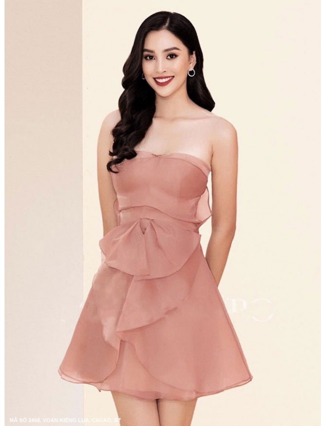 Đầm Voan Xòe Cúp Ngực - 2468