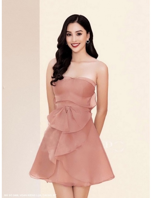 Đầm Voan Xòe Cúp Ngực - 2468