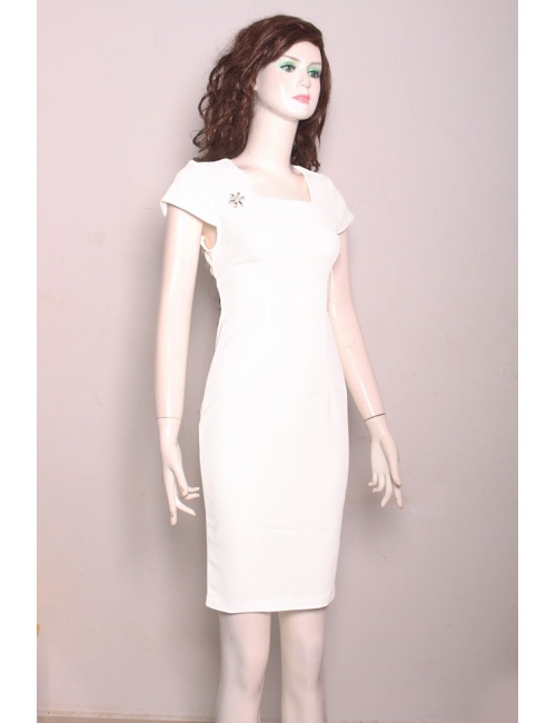 Đầm Ngọc Trinh Chéo Lưng Đính Nút - 101