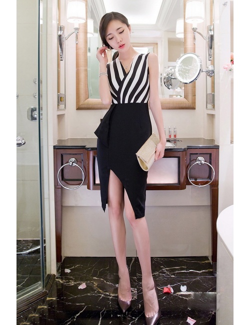 Đầm Phối Sọc Cá Tính - 13