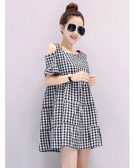 Đầm Xòe Hở 2 Bên Vai - 167