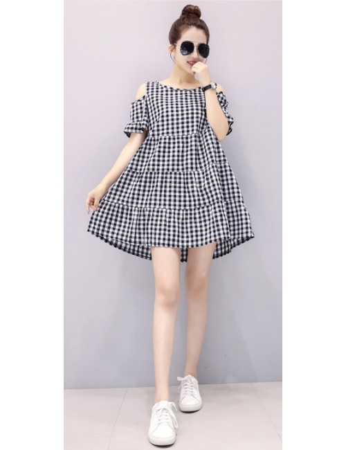 Đầm Xòe Hở 2 Bên Vai - 167
