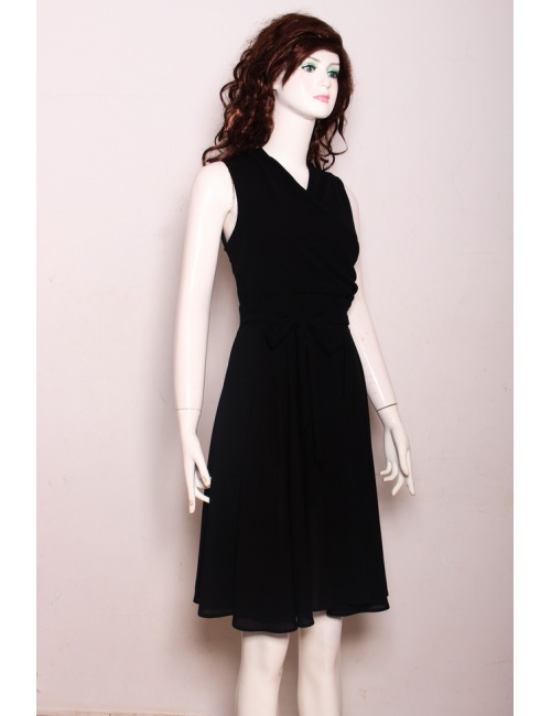 Đầm Cổ Chéo Thắt Nơ Eo Xinh Xắn - 38