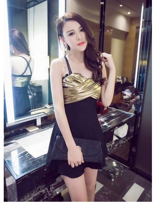 Đầm Dây Phối Ánh Kim Quyến Rũ - 47