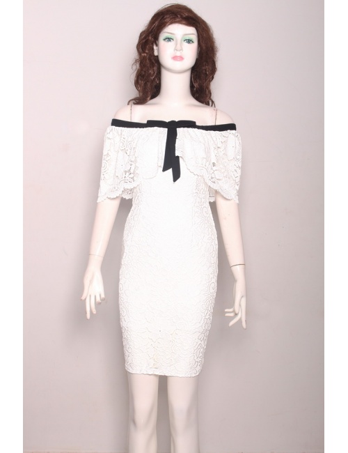 Đầm Nhún Cổ Phối Nơ - 52