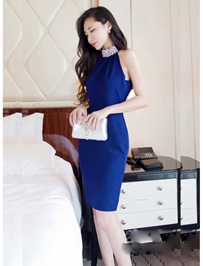 Đầm Cổ Thắt Nơ Đính Ngọc Trai - 59