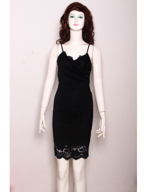 Đầm Ren Dây Cổ Chéo - 66