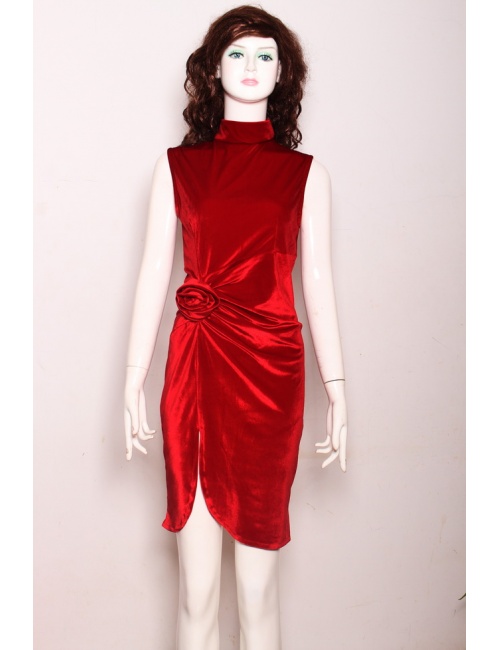 Đầm Nhung Xẻ Lai Sang Trọng - 67