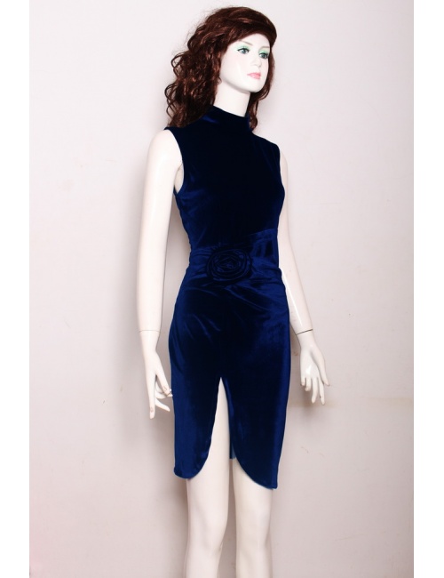 Đầm Nhung Xẻ Lai Sang Trọng - 67