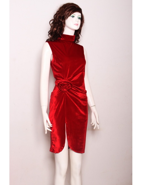 Đầm Nhung Xẻ Lai Sang Trọng - 67