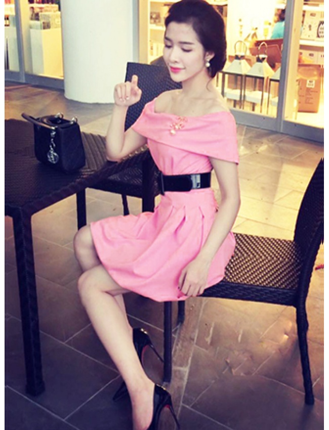 Đầm Cổ Ngang Váy Quả Bí - 68