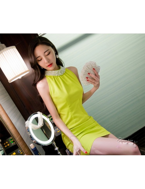 Đầm Cổ Yếm Kết Ngọc Trai - 69