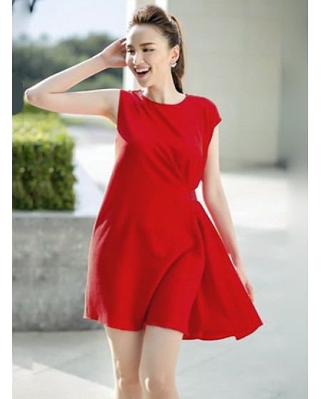 Đầm Phối Đai 1 Bên Eo Đính Hạt - 73
