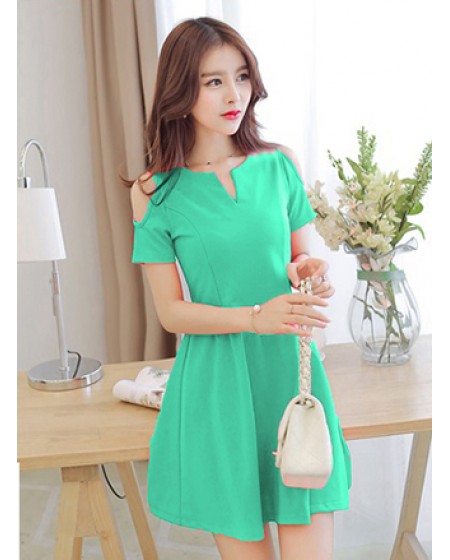 Đầm Cổ Xẻ V Vai Hở - 85