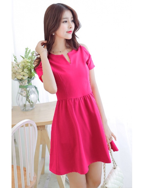 Đầm Cổ Xẻ V Vai Hở - 85