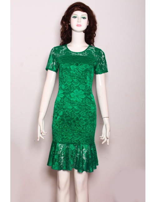 Đầm Ren Tay Ngắn Dún Lai - 86
