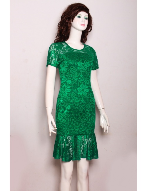 Đầm Ren Tay Ngắn Dún Lai - 86