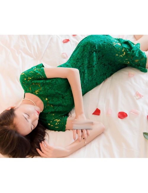 Đầm Ren Tay Ngắn Dún Lai - 86