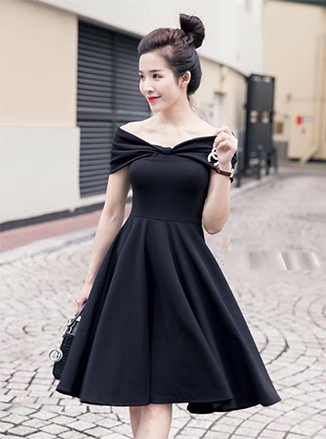 Đầm Phối Ren Váy Da Quyến Rũ - 1999 (1999) chụp thực tế - Thời Trang Minh Ngọc