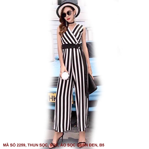 Đồ Bay Sọc Thắt Nơ Eo Cổ Chéo - 2259 (2259) chụp thực tế - Thời Trang Minh Ngọc