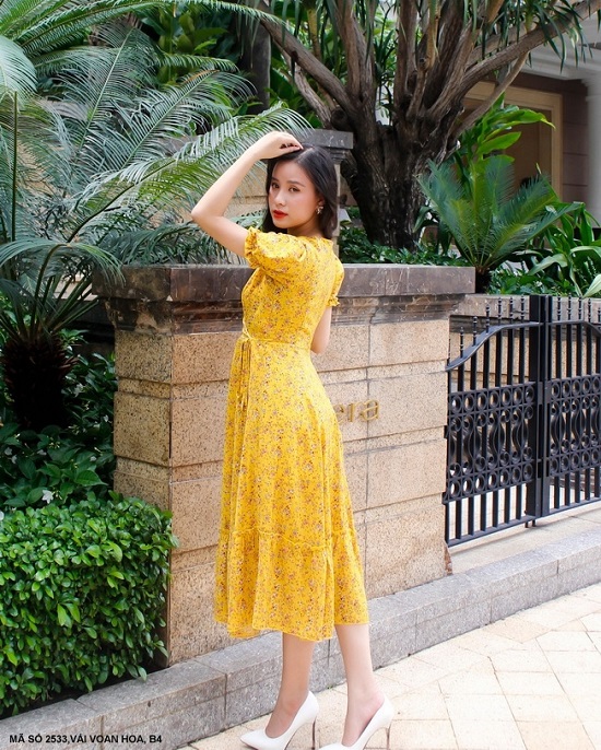 Đầm Maxi Đi Biển Xinh Xắn - 2533 (2533) chụp thực tế - Thời Trang Minh Ngọc