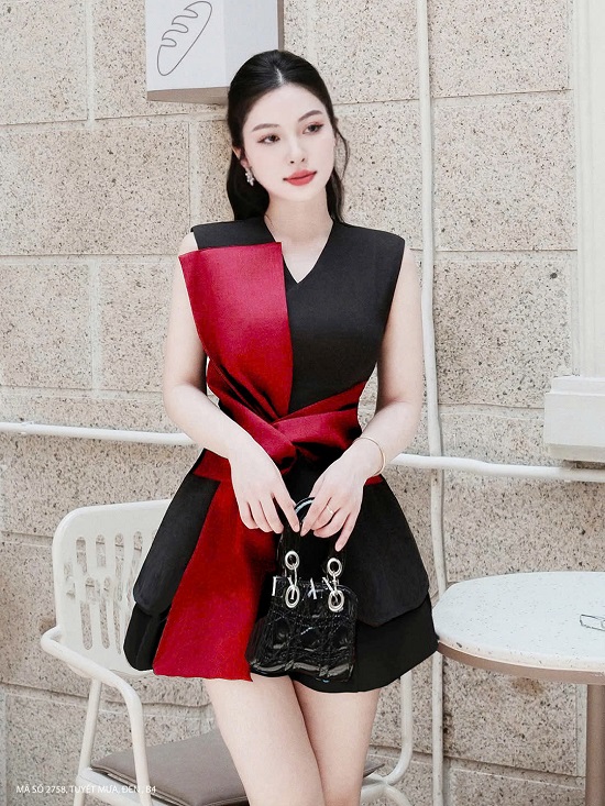 Bộ Áo Và Quần Ngắn Giả Váy Xinh Xắn - 2758 (2758) chụp thực tế - Thời Trang Minh Ngọc