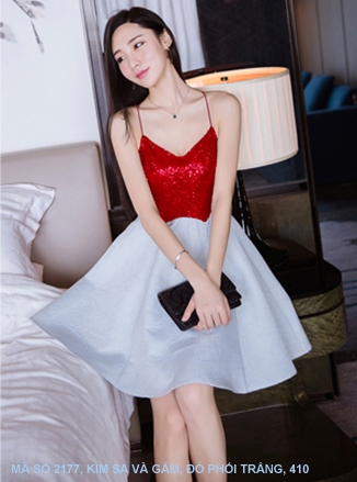Đầm Xòe 3 Tầng - 2179 (2179) chụp thực tế - Thời Trang Minh Ngọc
